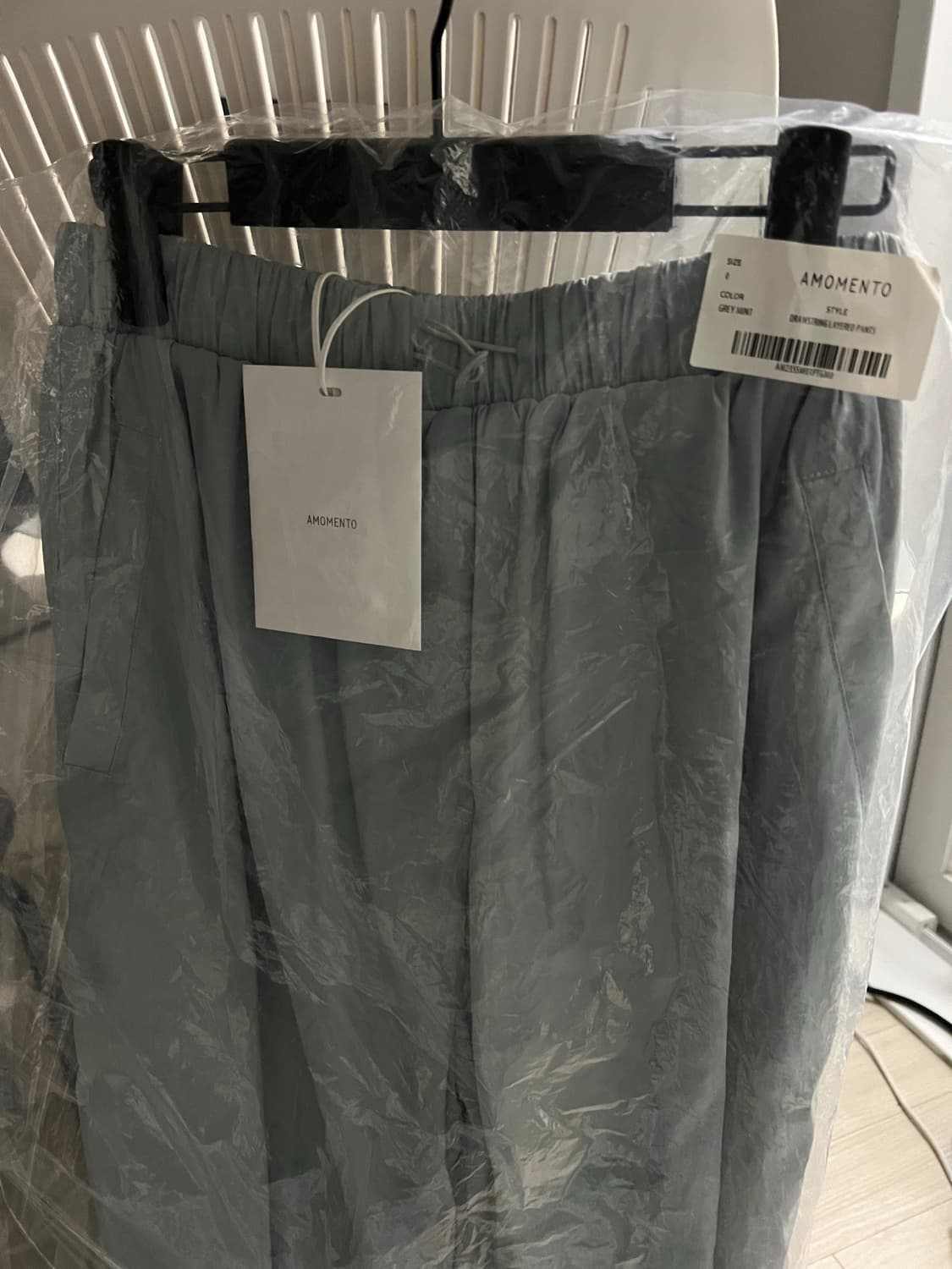 AMOMENTO DRAWSTRING LAYERED PANTS Sz0 | 후루츠패밀리