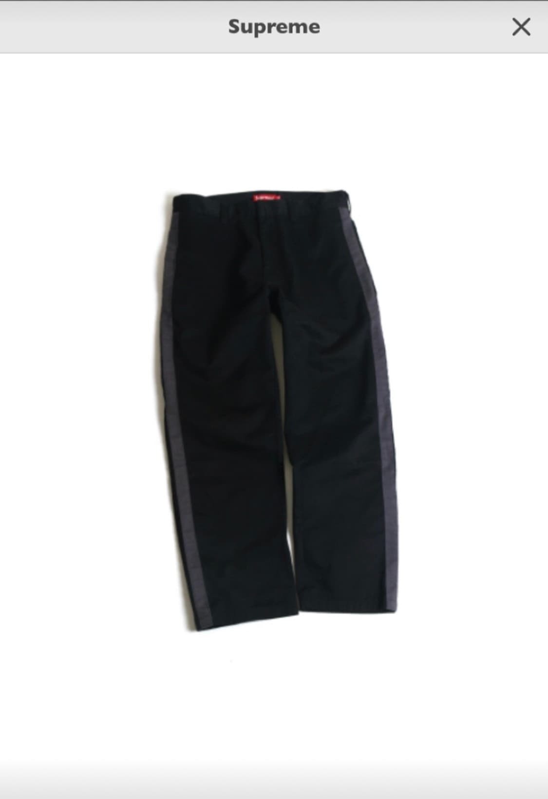 Supreme - Side Stripe Work Pant シュプリーム 紺 34インチ
