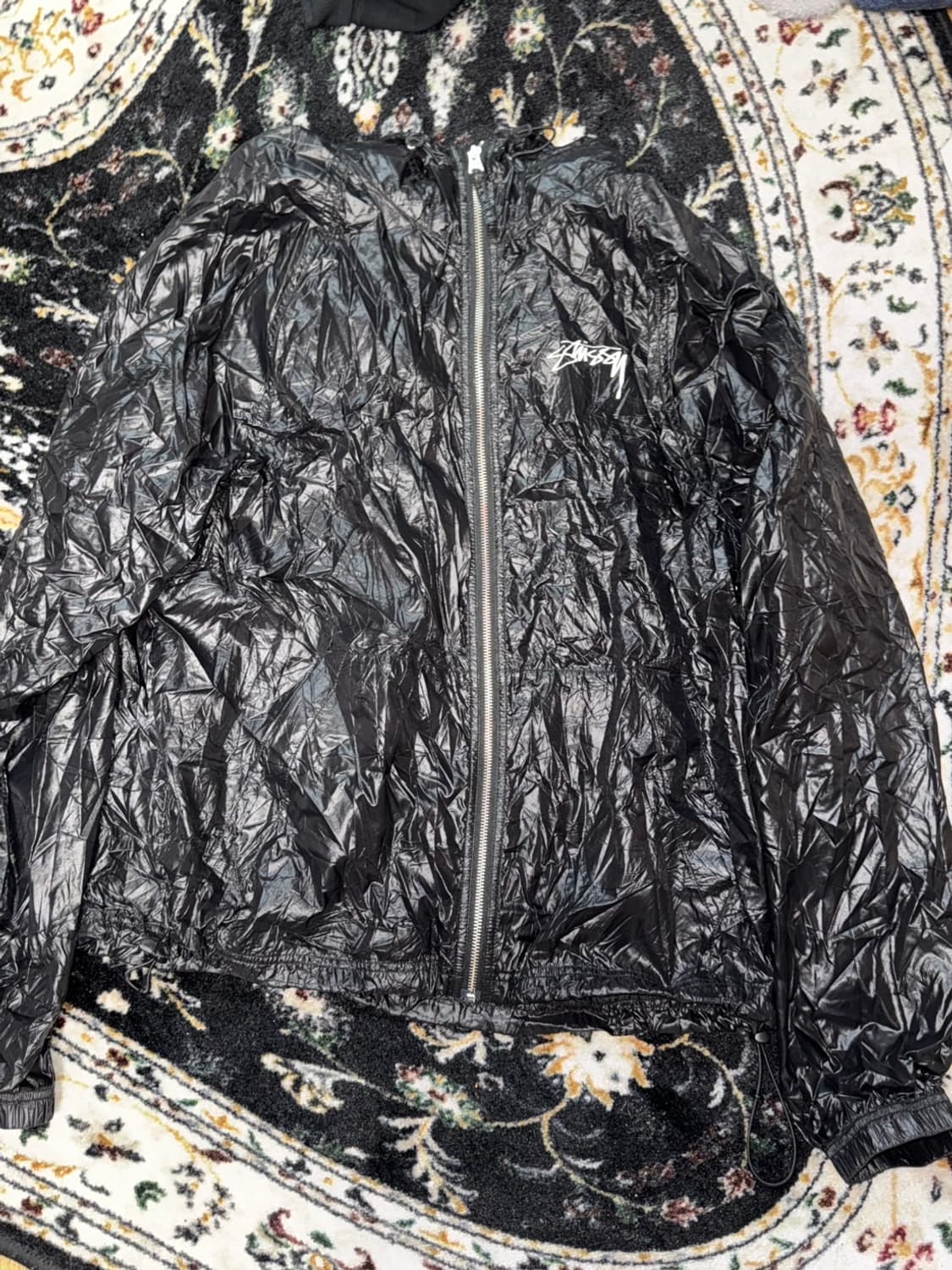 Stussy Beach Shell Wrinkled Nylon Jacket | 후루츠패밀리