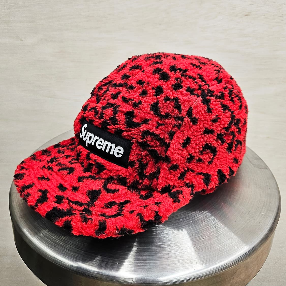 Supreme Leopard Fleece Earflap Camp Cap