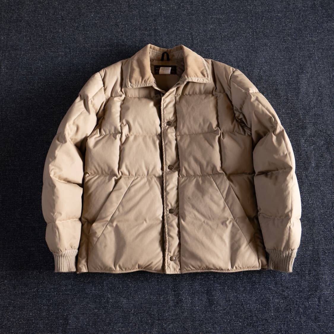 【レア】80’s Eddie Bauer Snap-jac  DOWN 80'S EDDIE BAUER Snap Jac Down Jacket BEIGE 80年代 エディバウアー