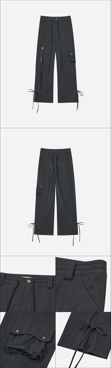 ◆typeservice◆ Dumpling Pocket Pants Charcoal NATB02CHF 타입서비스 Dumpling Pocket Pants [Charcoal] | 후루츠패밀리