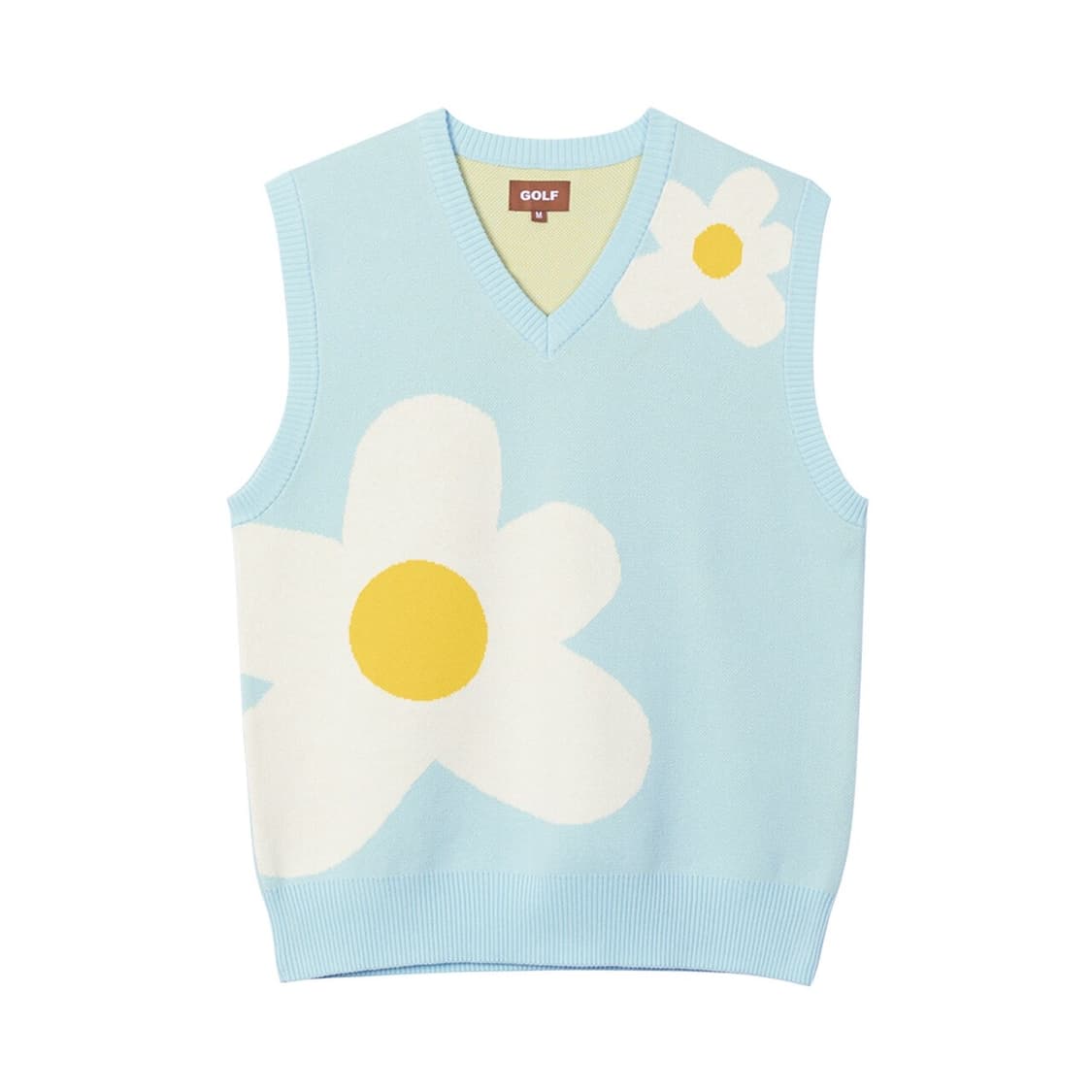 メンズウェア GOLF WANG FLOWER DESIGN KNIT VEST メンズウェア GOLF WANG FLOWER DESIGN KNIT VEST NEW Golf Wang Le