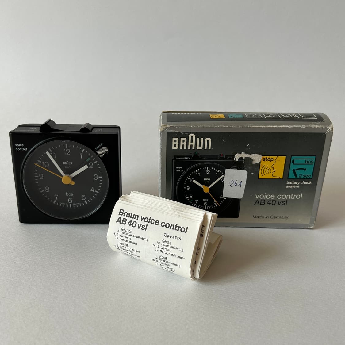 BRAUN voice control 4745 AB40vsl MOMA