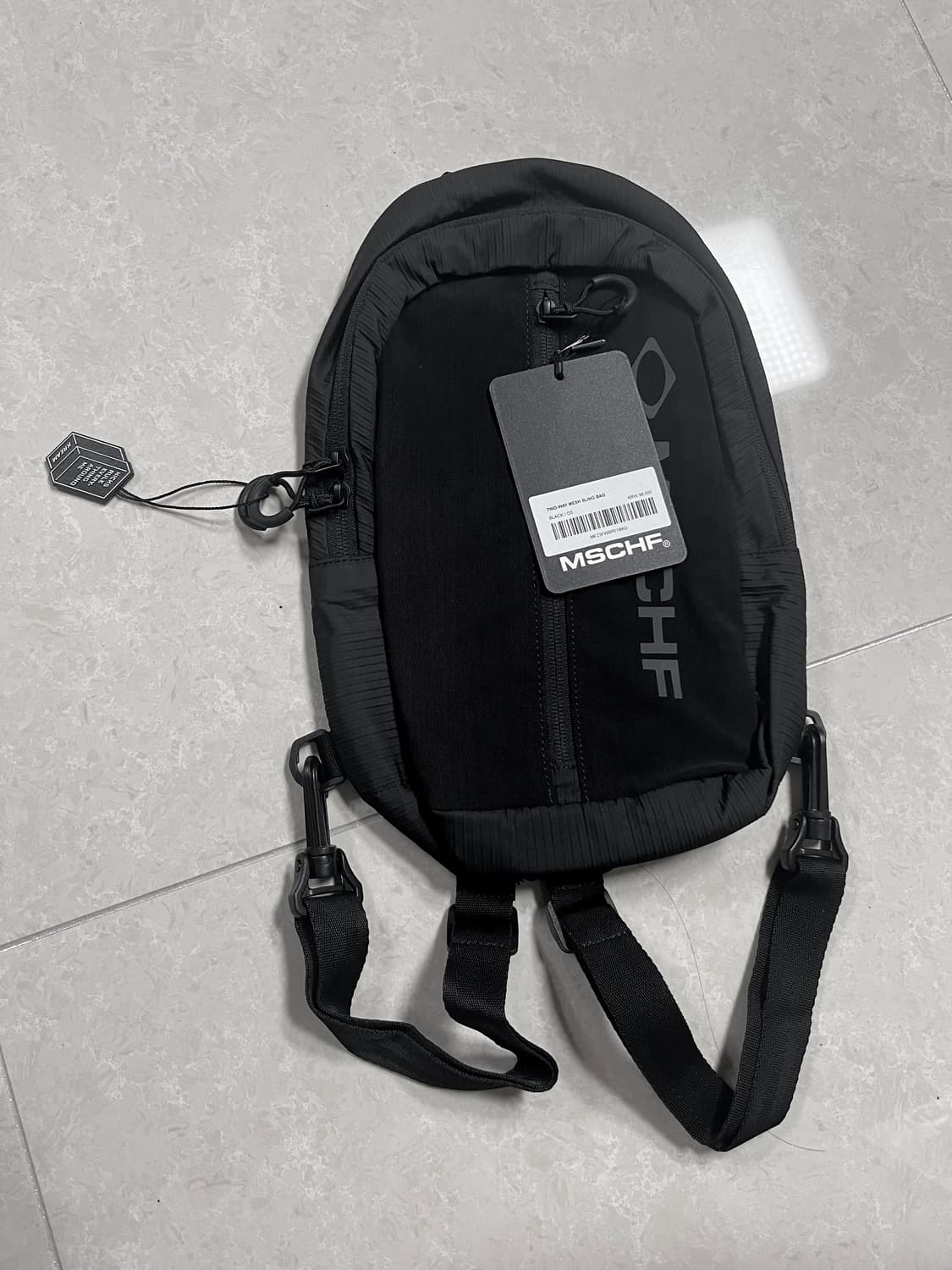 mschf ミスチーフ ツーウェイ メッシュ スリングバッグ ブラック