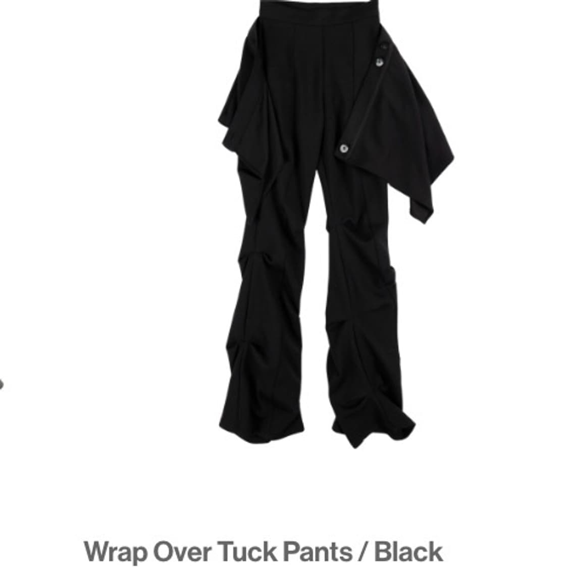 パンツ [OJOS] Wrap Over Tuck Pants charcoal 18.0578_copy_cd4b4e91-ccf2-