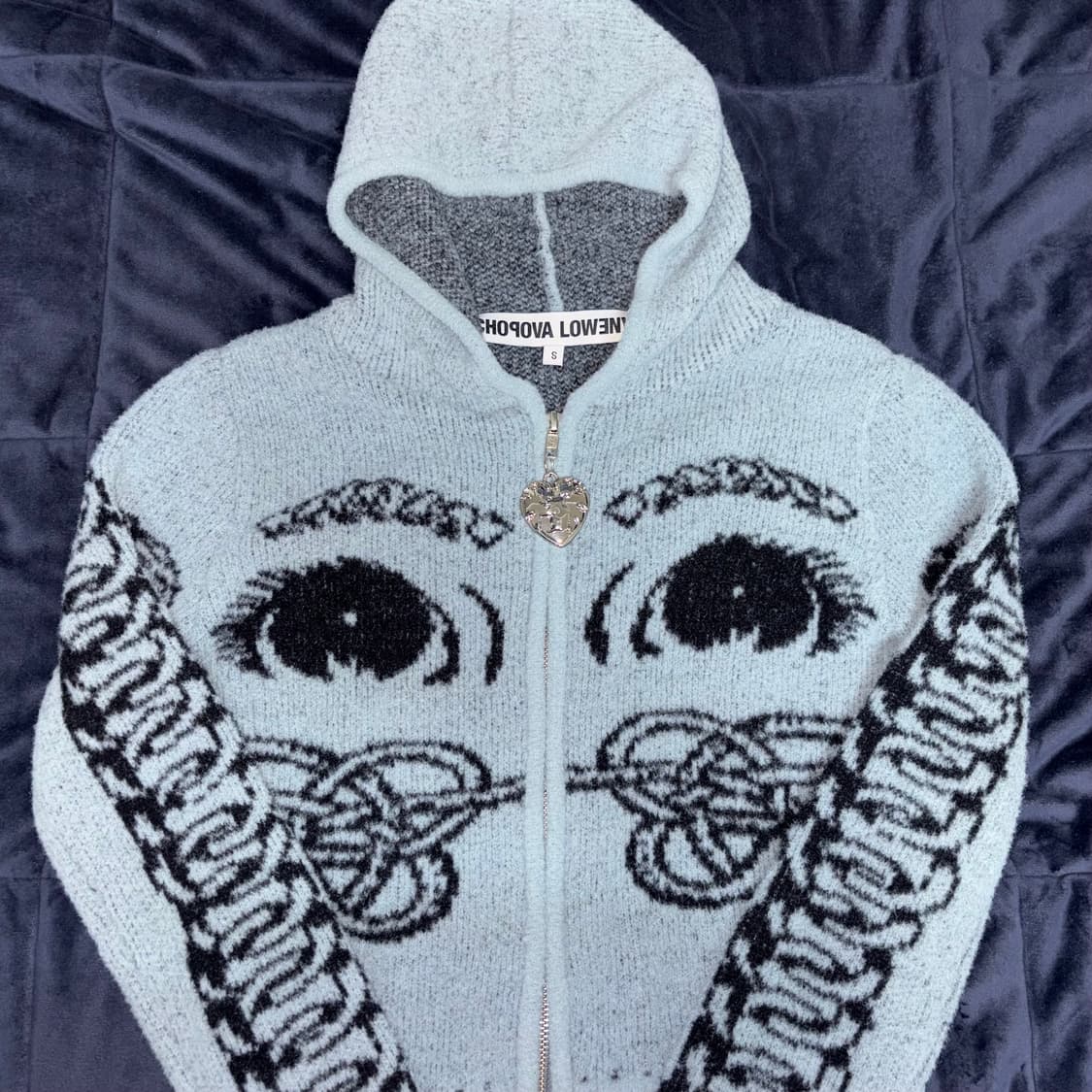 Chopova Lowena Blue Knot Eye カーディガン Chopova Lowena