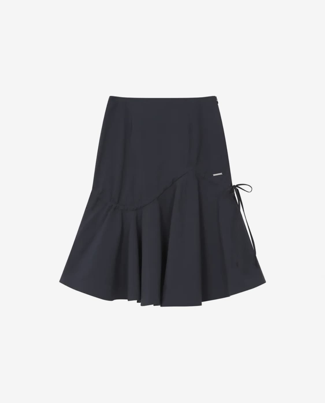 MISEKI SEOUL ■ Shirring ruffle midi skirt MUSINSA | MISEKI SEOUL Shirring ruffle midi skirt BLACK
