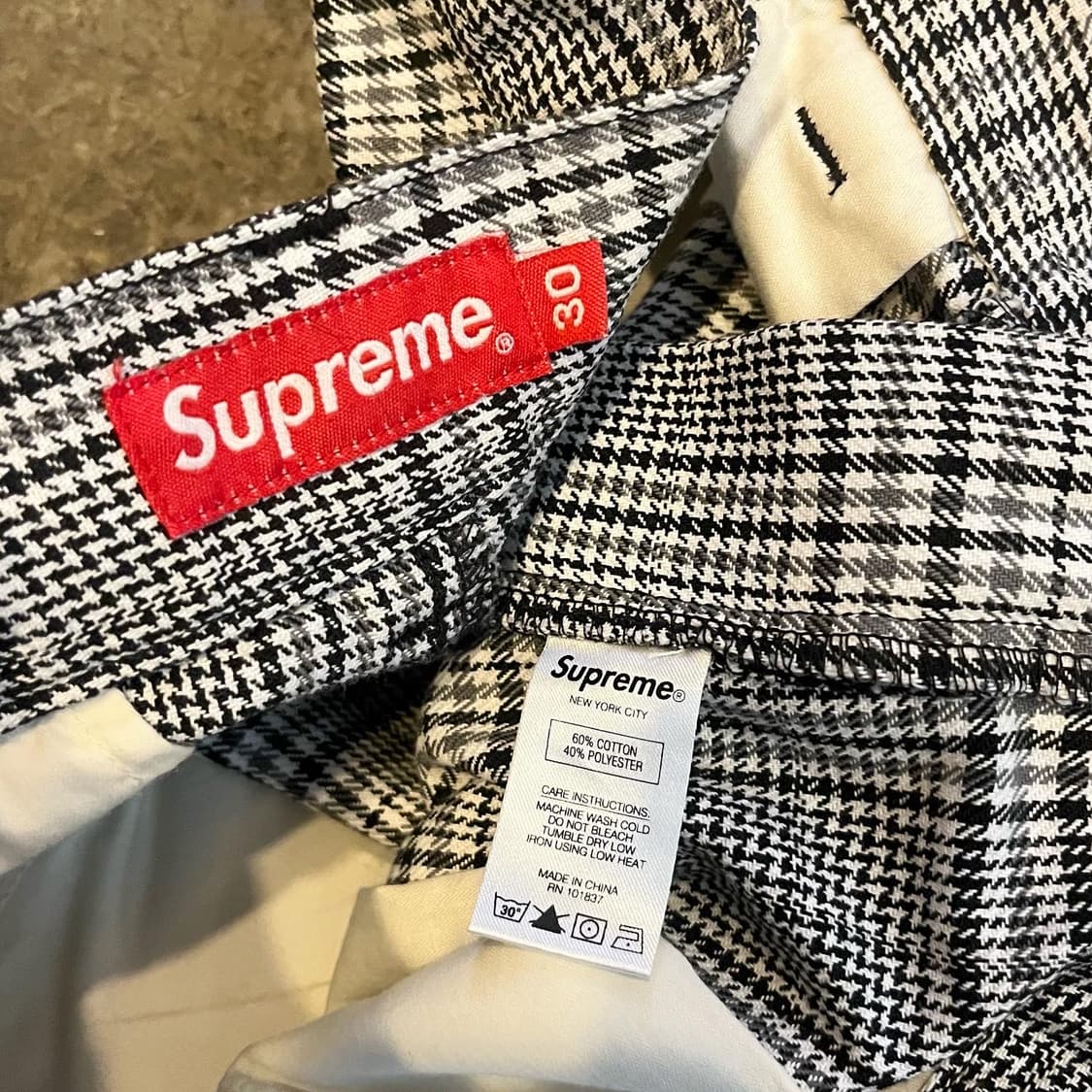 パンツ Supreme Work Pant Glen Plaid 30 Supreme Work Pant Glen Plaid 30
