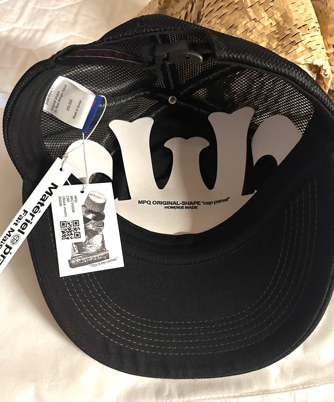 MPQ BIG VISOR CAP (Black mesh) | 후루츠패밀리