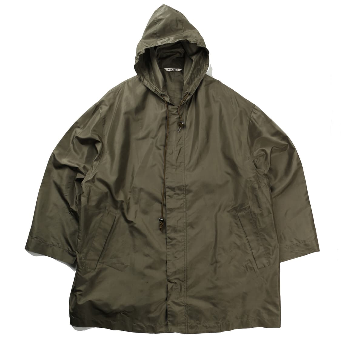 AURALEE SILK TAFFETA HOODED COAT　3 AURALEE SILK TAFFETA HOODED COAT 3 AURALEE Silk Taffeta