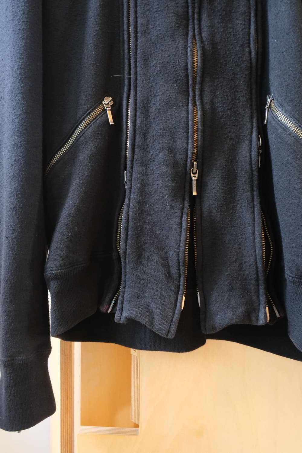 the viridi-anne Multiple zip hoodie The Viridi-anne Multi Zipper