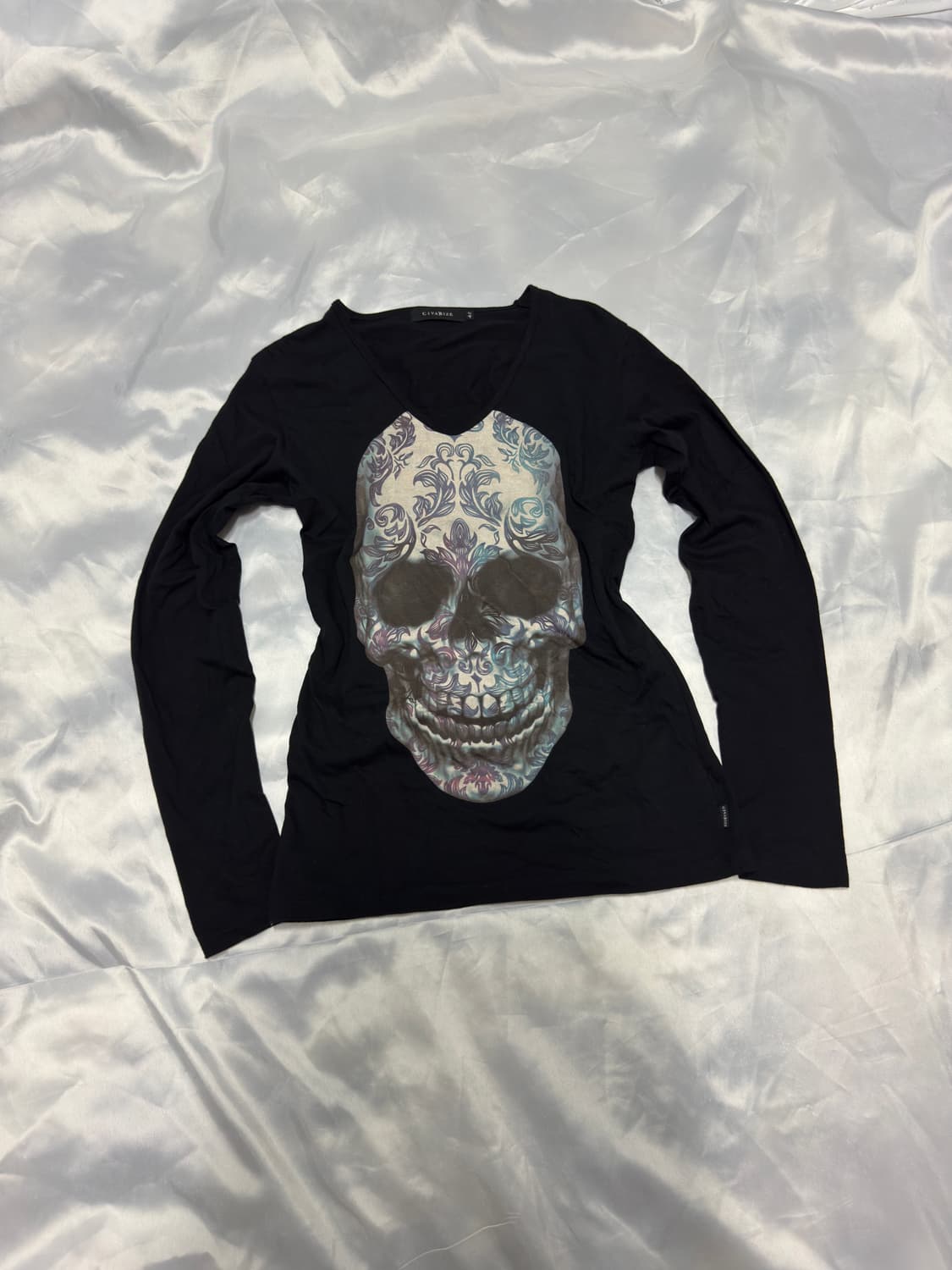 Civarize skull long sleeve t-shirt lgb skull long 00s Asymmetrical