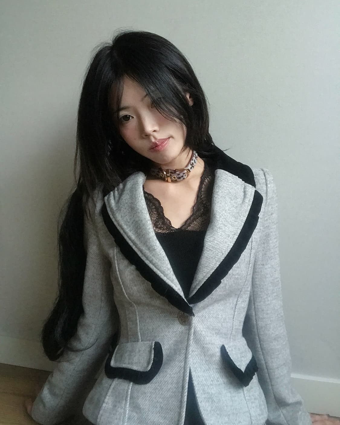 épine】pleats frill jacket herringbone 通販