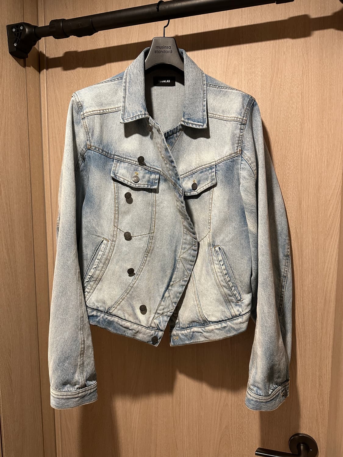 Egonlab wrapped denim jacket | 후루츠패밀리 Egonlab wrapped denim jacket | 후루츠패밀리