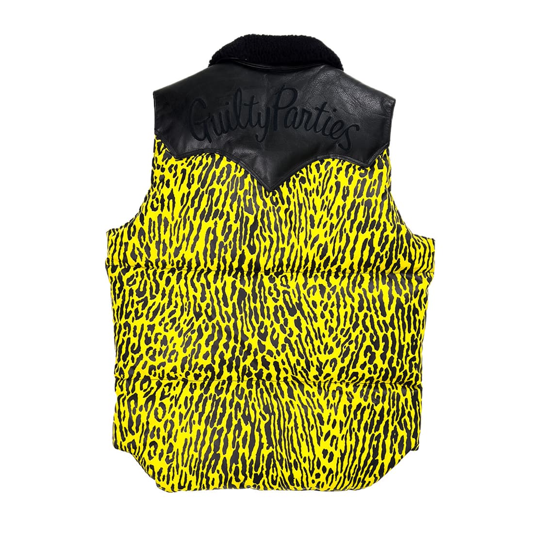 希少WAKO MARIA ×Rocky mountainレオパードダウンベスト