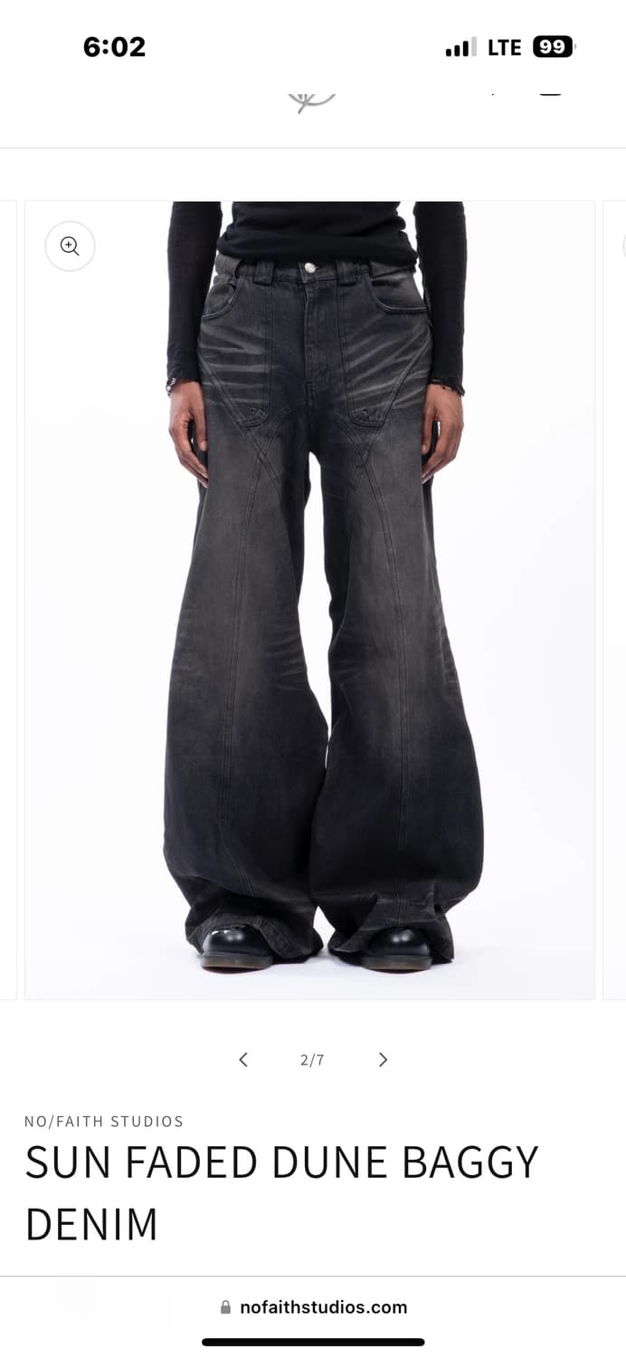 No Faith Studio SUN FADED BAGGY DENIM | 후루츠패밀리