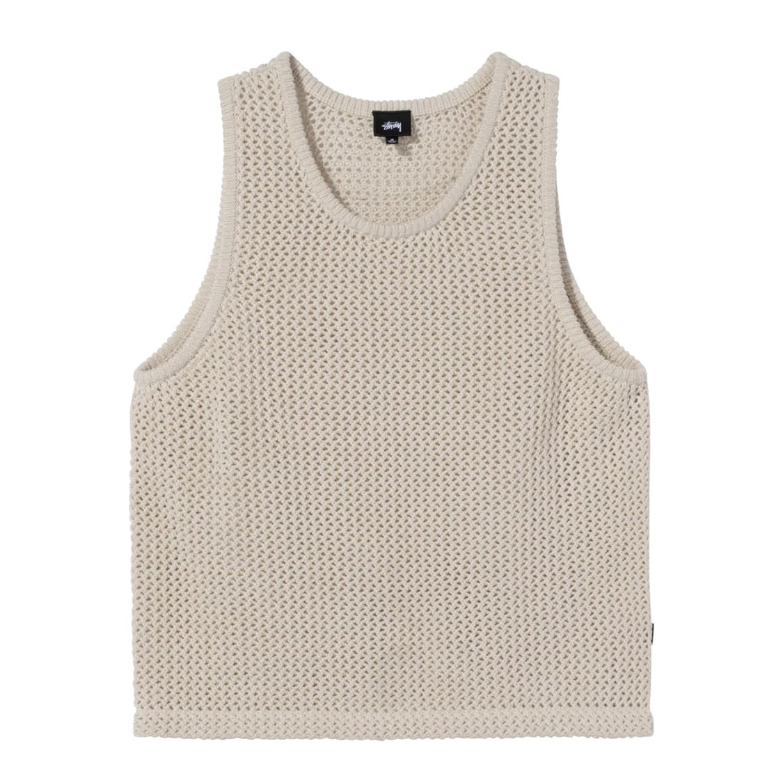 O'Dyed Mesh Tank ベージュ ¥15,680 STUSSY Stussy O'dyed mesh tank | 후루츠패밀리