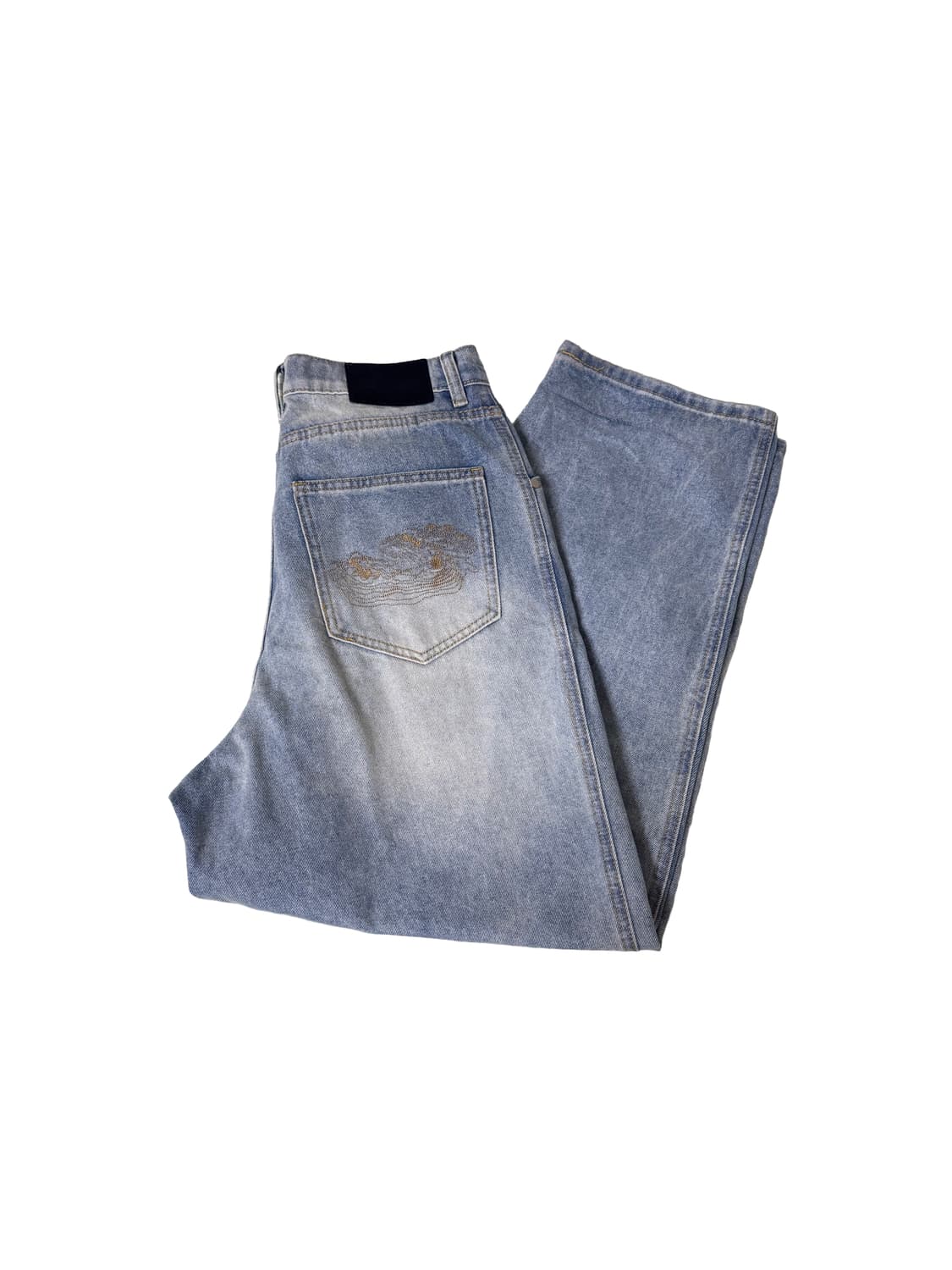 Suade contour pocket denim M セット バギー 韓国 Suade contour pocket denim M セット バギー 韓国 | POCKET DENIM