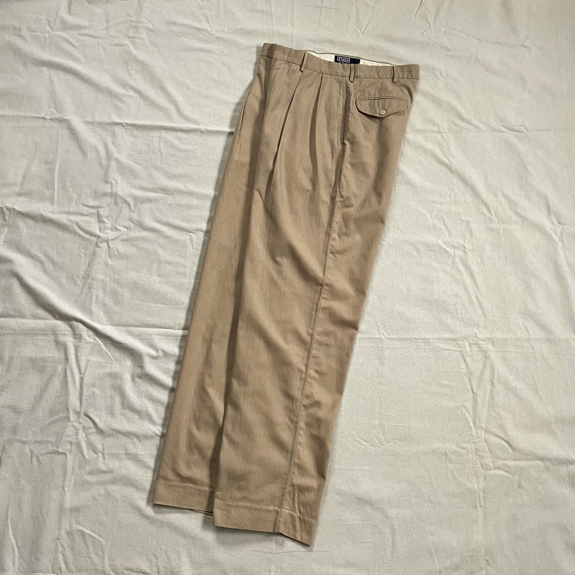 パンツ POLO GOLF 90s Two-tuck Chino Pants 34 90s Polo Golf Two-Tuck Chino Trousers, Navy, Actual 34x30