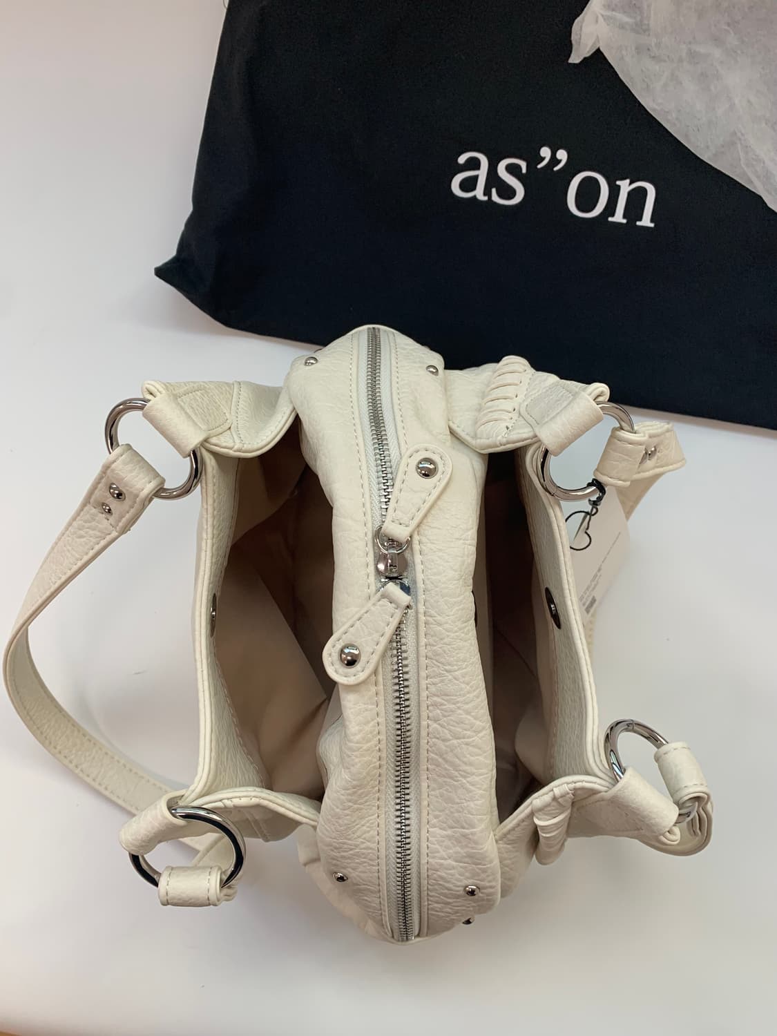 ASON BONITA MINI BAG IVORY | 후루츠패밀리