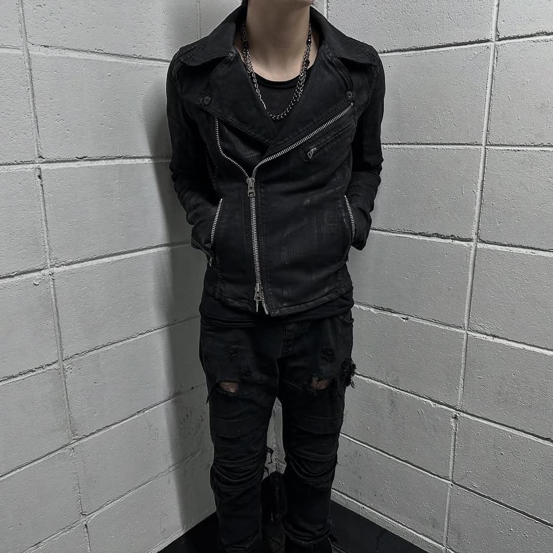 CIVARIZE archive Black wax coated jacket | 후루츠패밀리