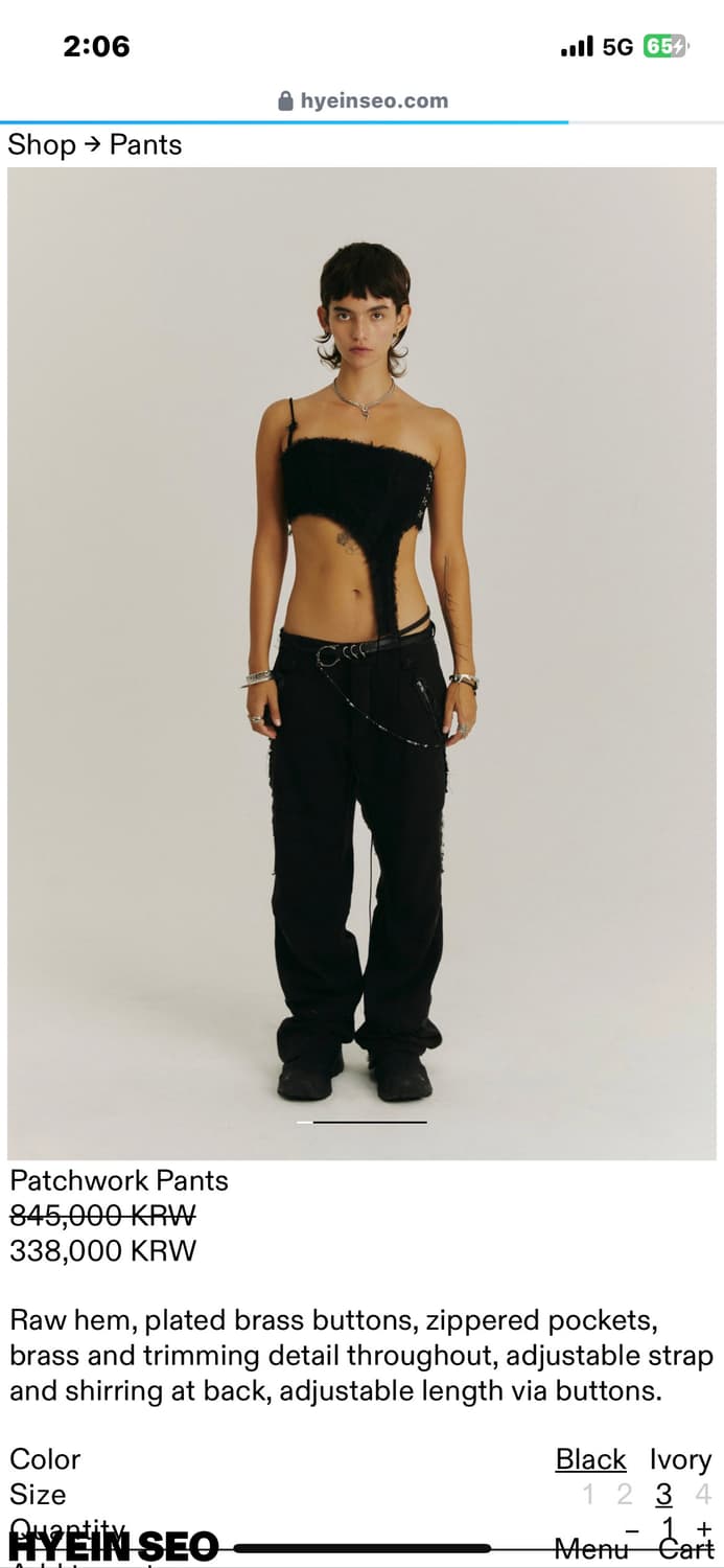 Hyein Seo Convertible Patchwork Pants 3