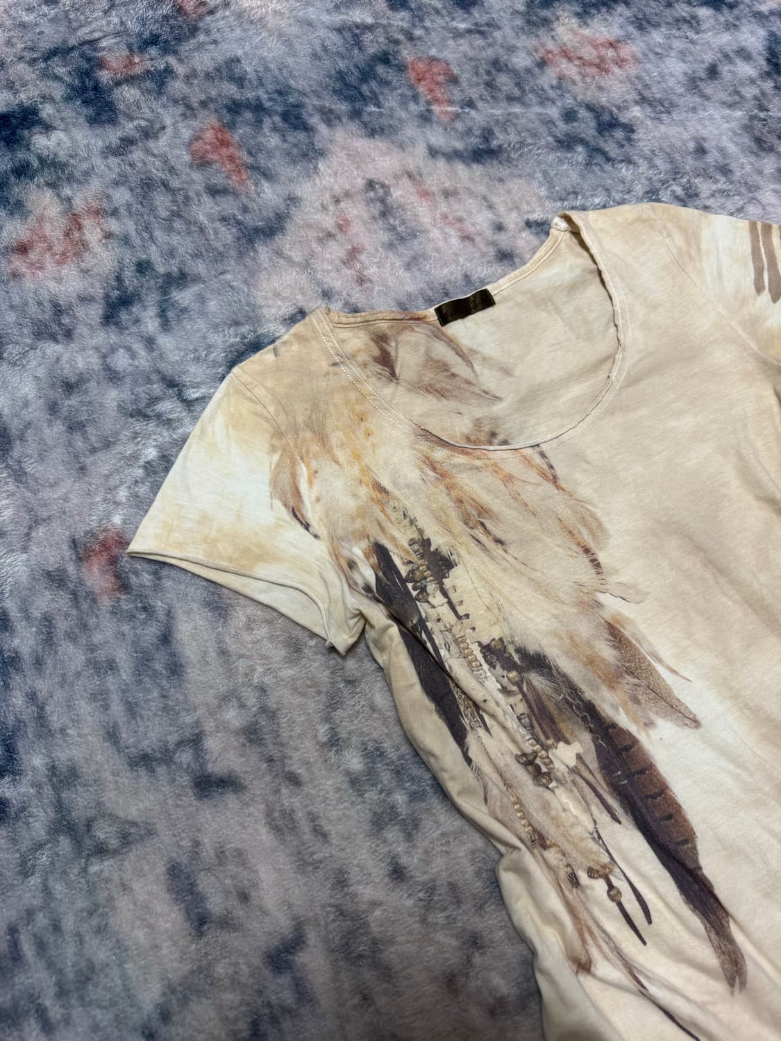 トップス 00s archive goa t-shirt japanese label Goa 00s archive feather top | 후루츠패밀리