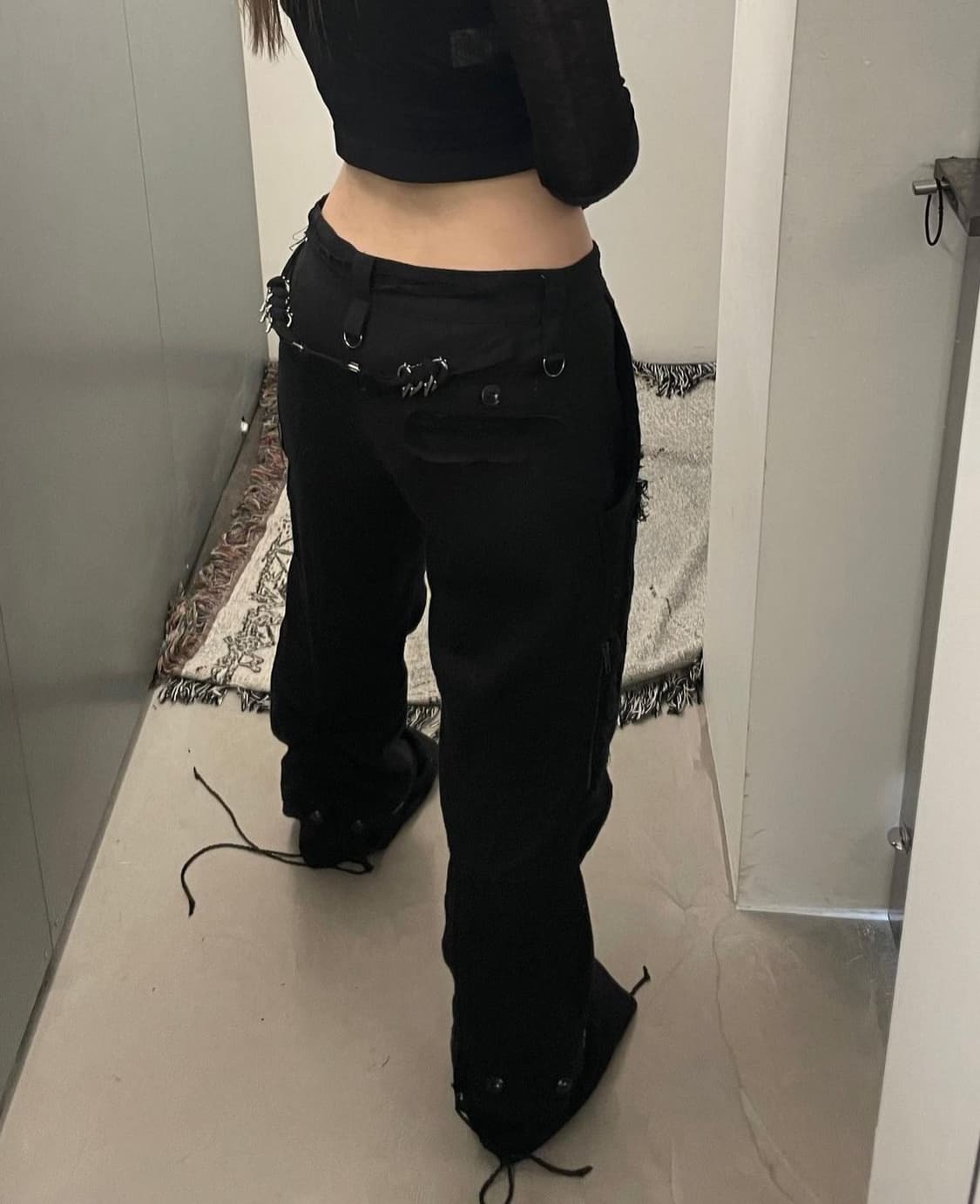 hyeinseo patchwork pants | 후루츠패밀리