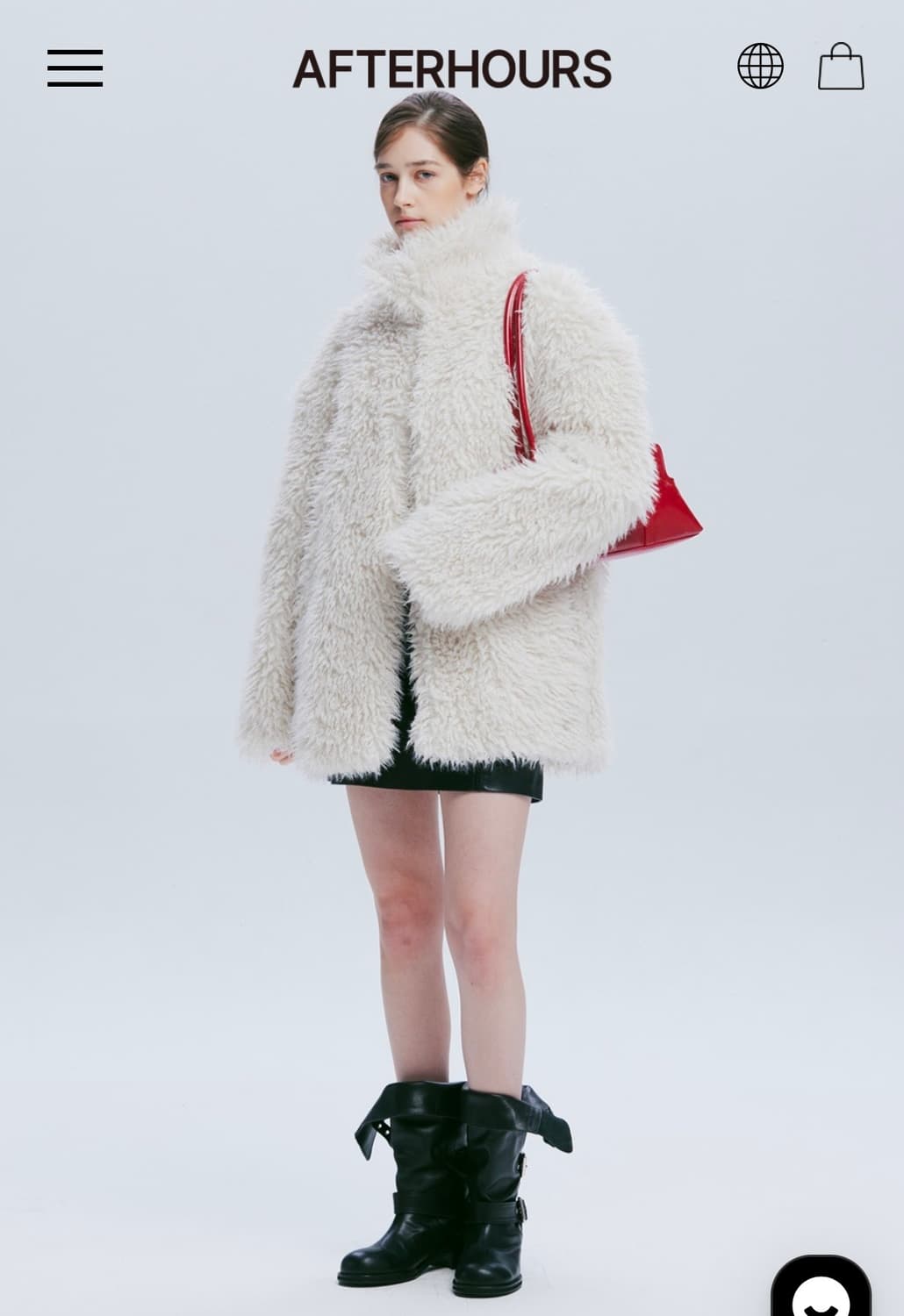 AFTERHOURS OVERSIZED FUR JACKET ファーコート AFTERHOURS OVERSIZED FUR JACKET V2
