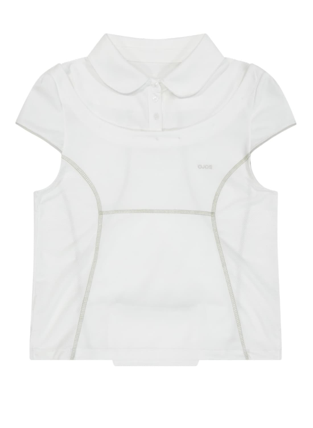 【OJOS】Detachable Collar T-Shirt 3colors OJOS | Detachable Collar T-shirt / Off White - 쾌적한 착용감