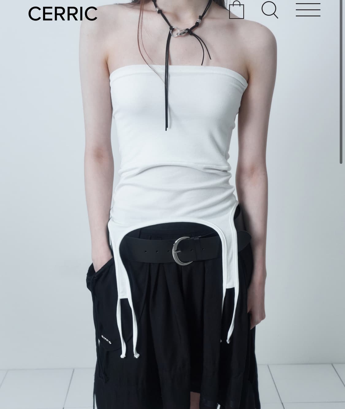 세릭 Tencel Garter Top Skirt 새상품 | 후루츠패밀리