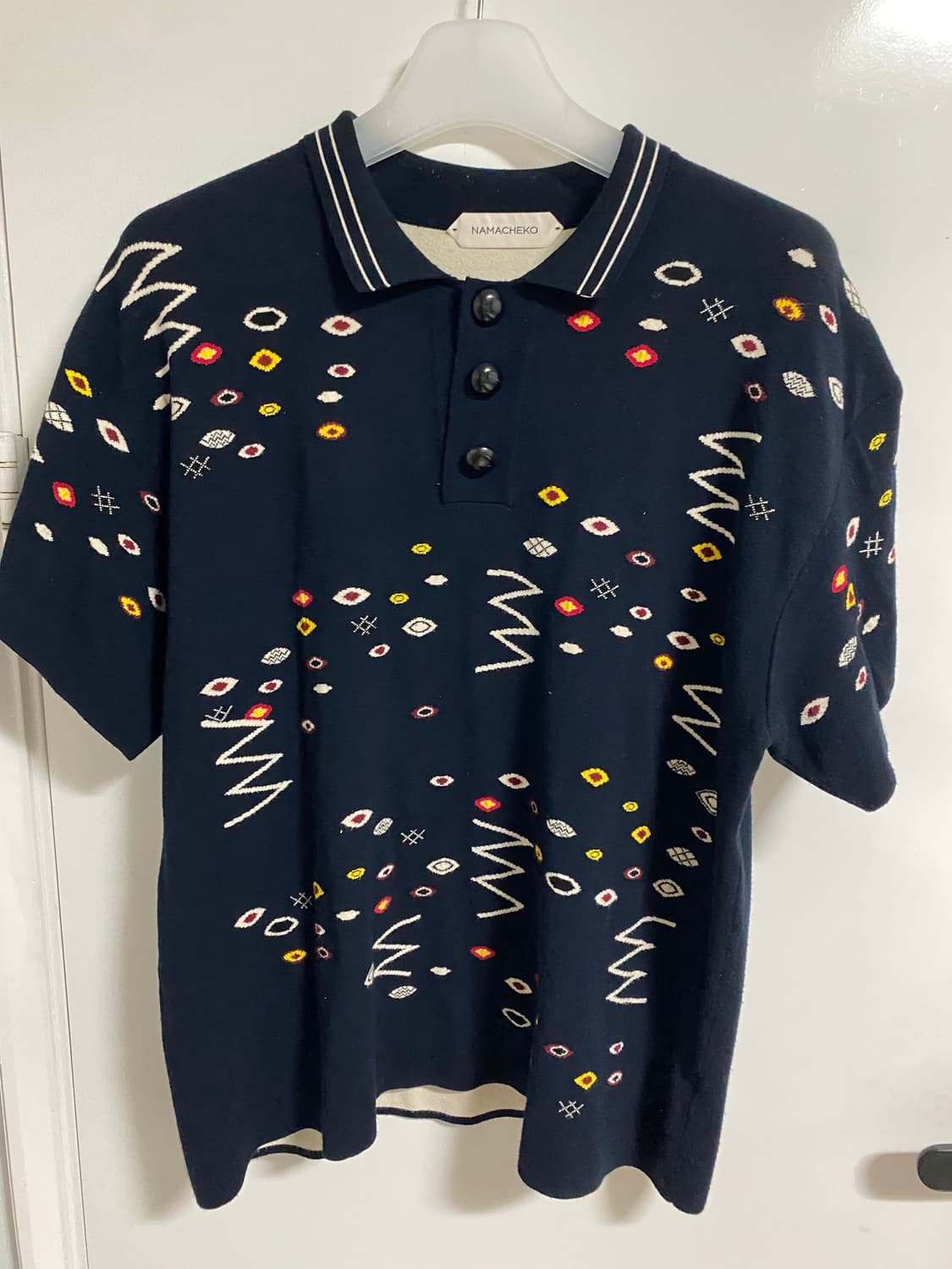 namacheko（ナマチェコ） diamond polo ニットポロ