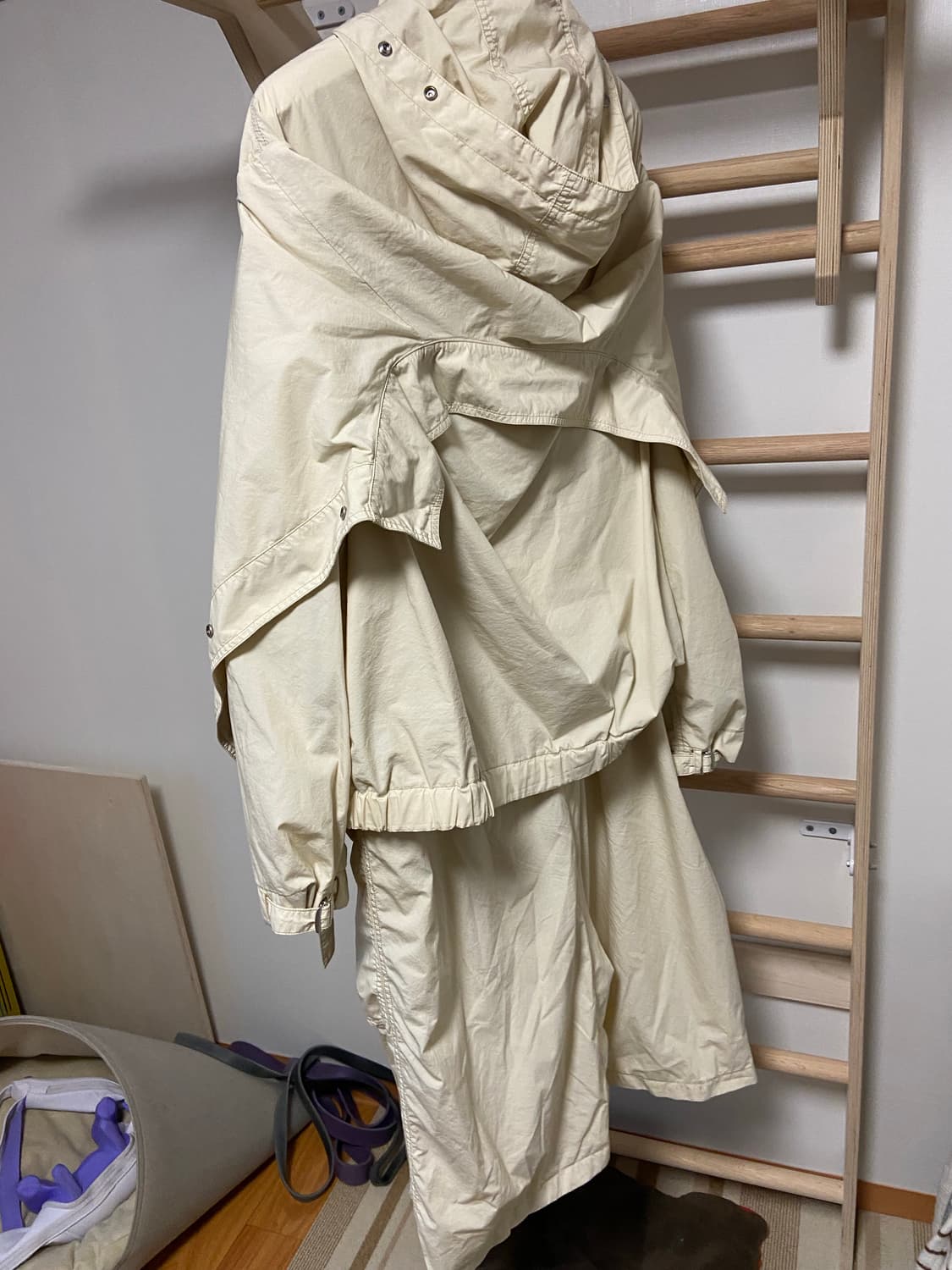 WQ739○LEMAIRE：PARACHUTE TRENCH COAT○34○ WQ739○LEMAIRE