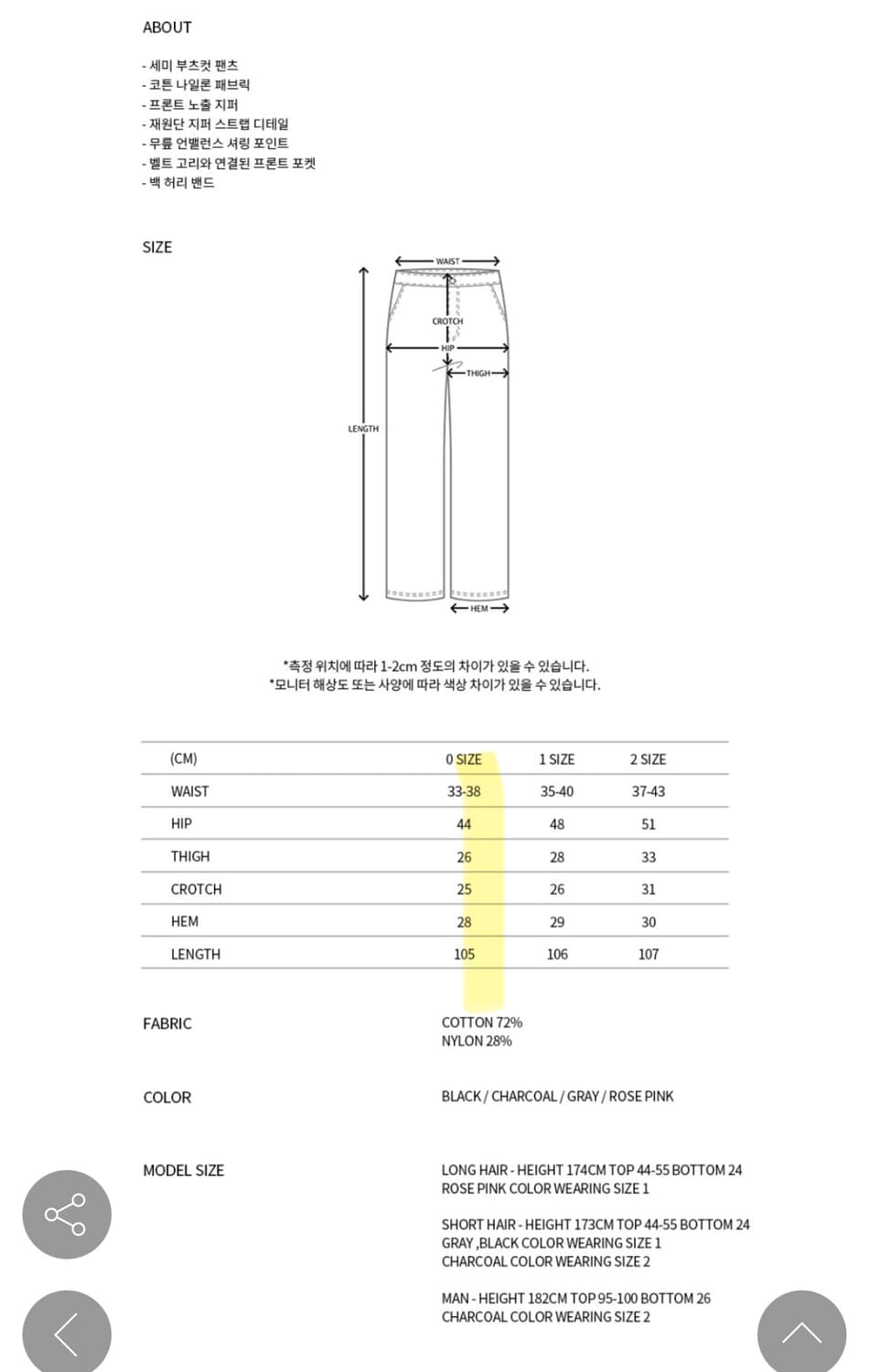 EXPOSURE ZIP DETAIL PANTS gray | 후루츠패밀리