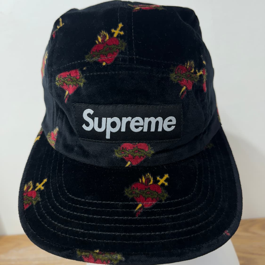 Supreme Sacred Hearts Camp Cap Navy - FW17 - US