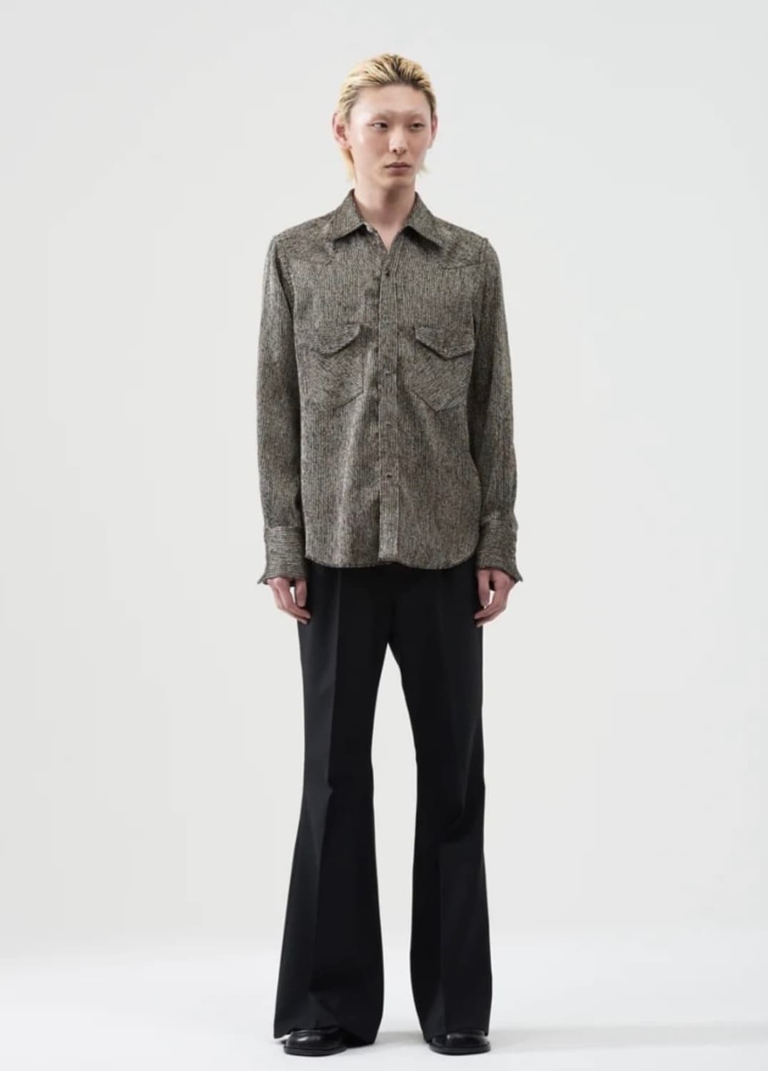 BED J.W. FORD 23AW glitter western shirt