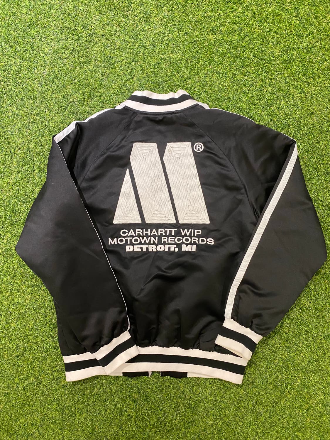 Motown Carhartt Together Carhartt WIP Motown Varsity Jacket Black
