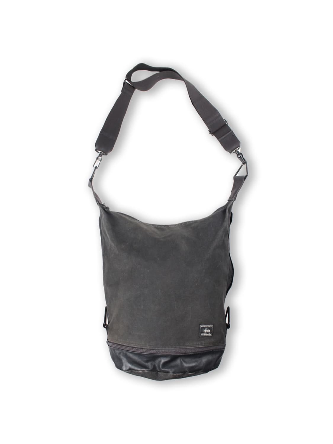 STUSSY × PORTER エナメル メッセンジャーバッグ 黒 Messenger Bag Porter X Stussy STUSSY X PORTER Enamel