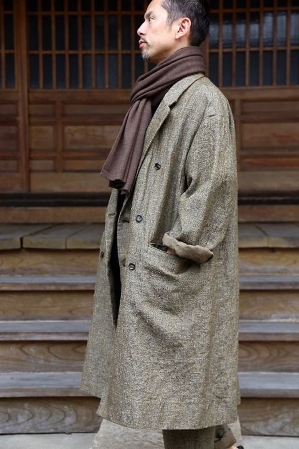 ジャケット・アウター Graphpaper Tweed Kibata Coat ジャケット・アウター Graphpaper Tweed Kibata Coat ジャケット