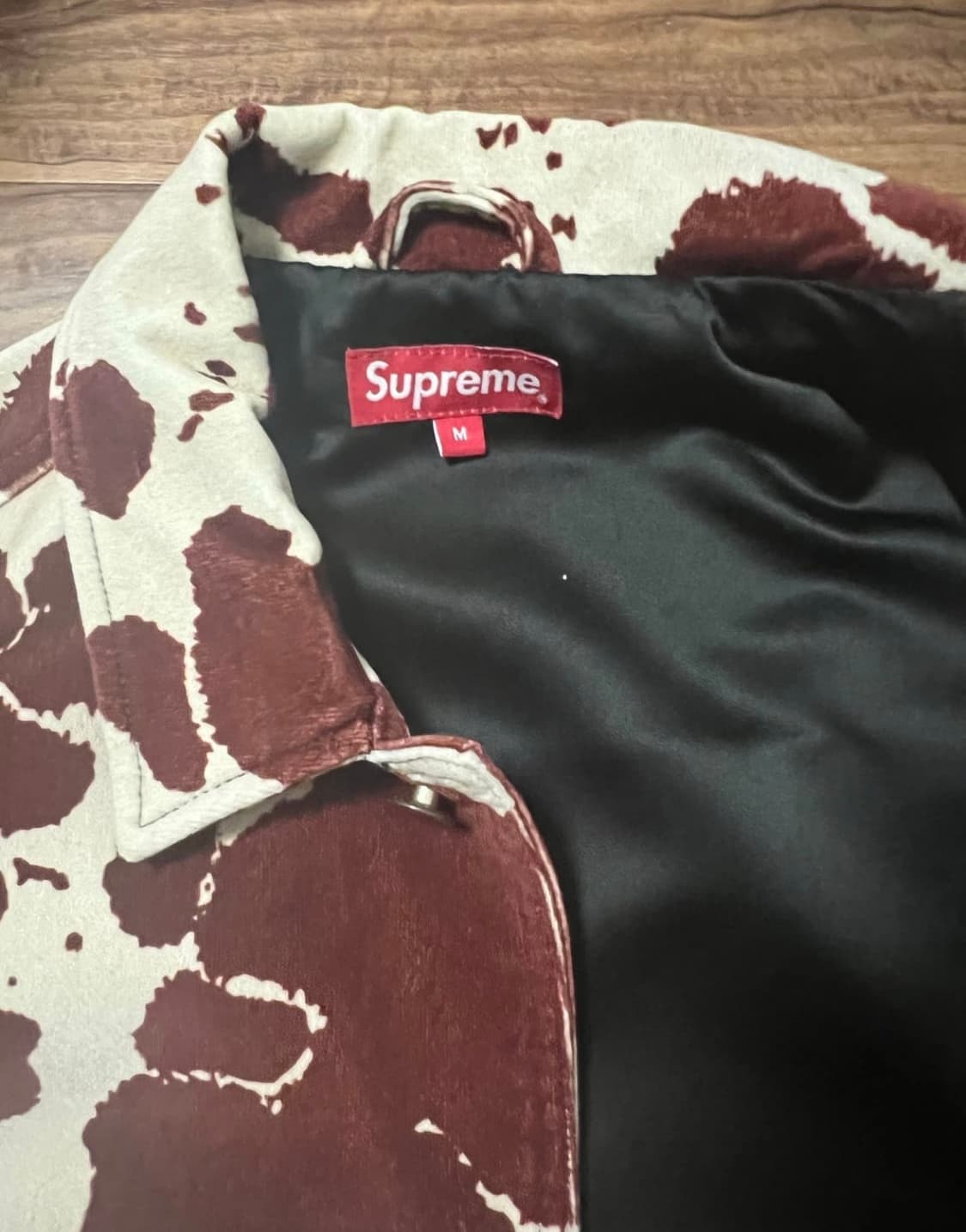 Supreme Velvet Chore Coat Cow お 手頃 価格