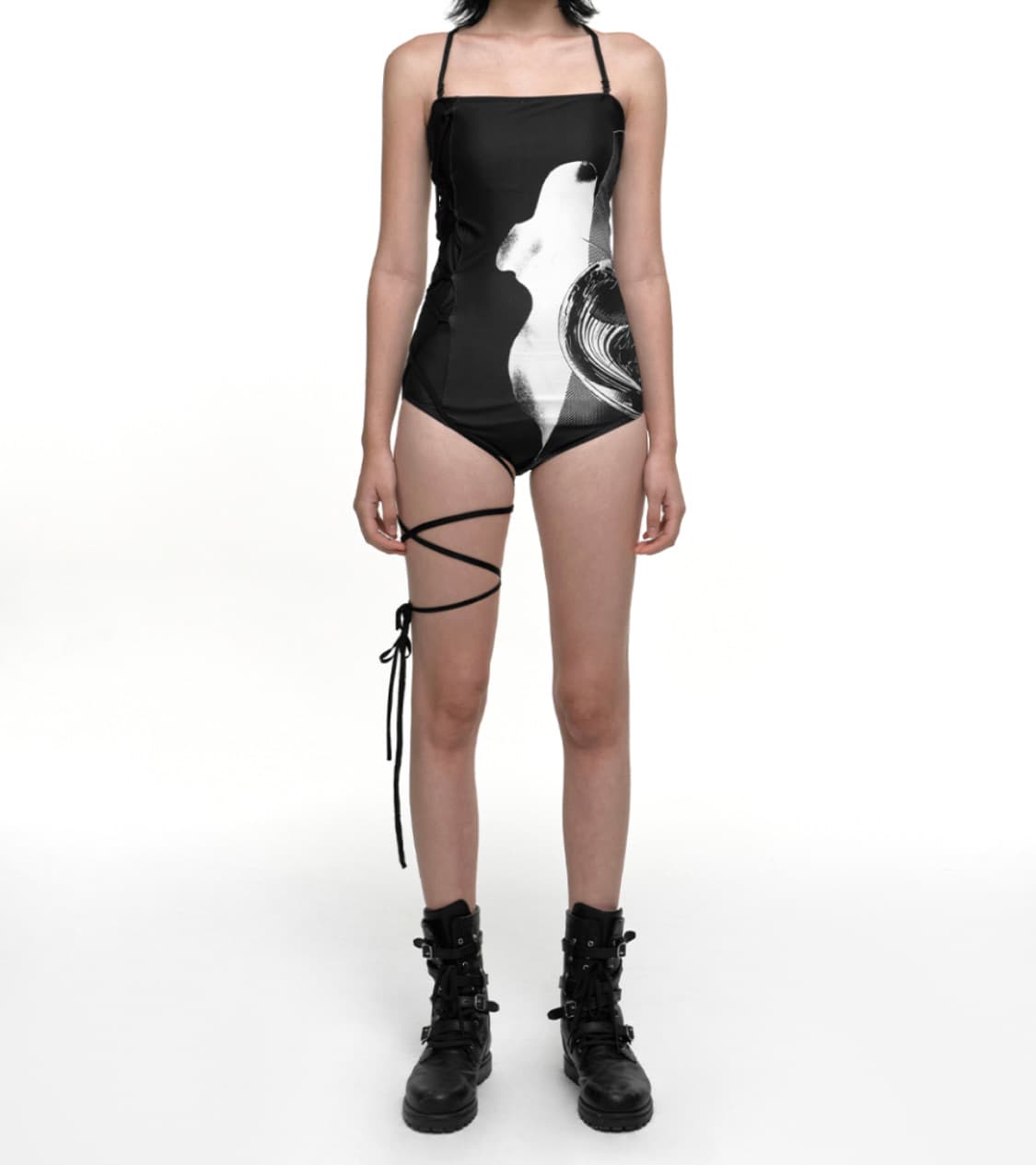 韓国商品/NACHE COSMIC SWIM SUIT NACHE-COSMIC SWIM SUIT(LIGHT GRAY) wmstore