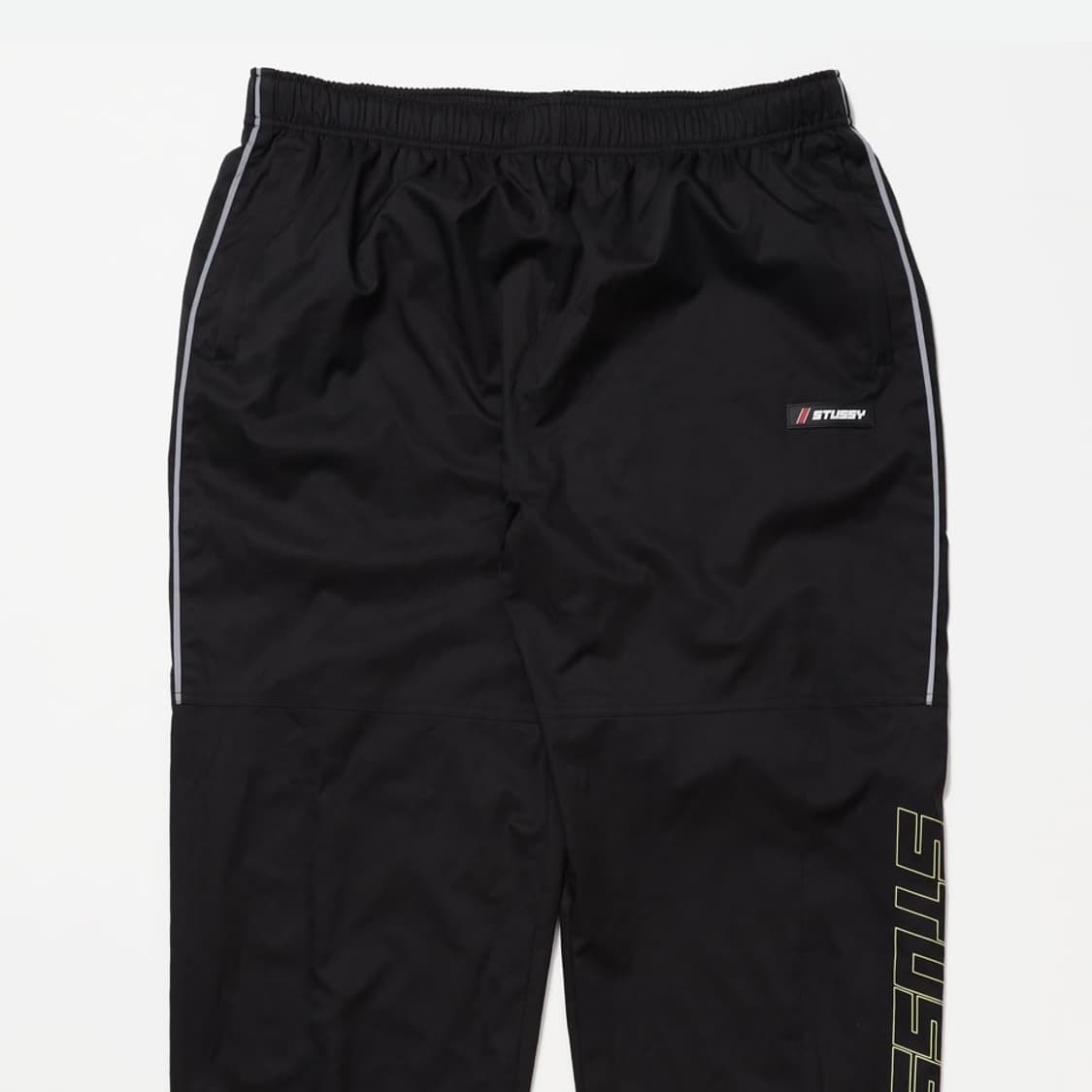 STUSSY Nylon Warm Up Pant / BLACK stussy nylon pants Stüssy Nylon
