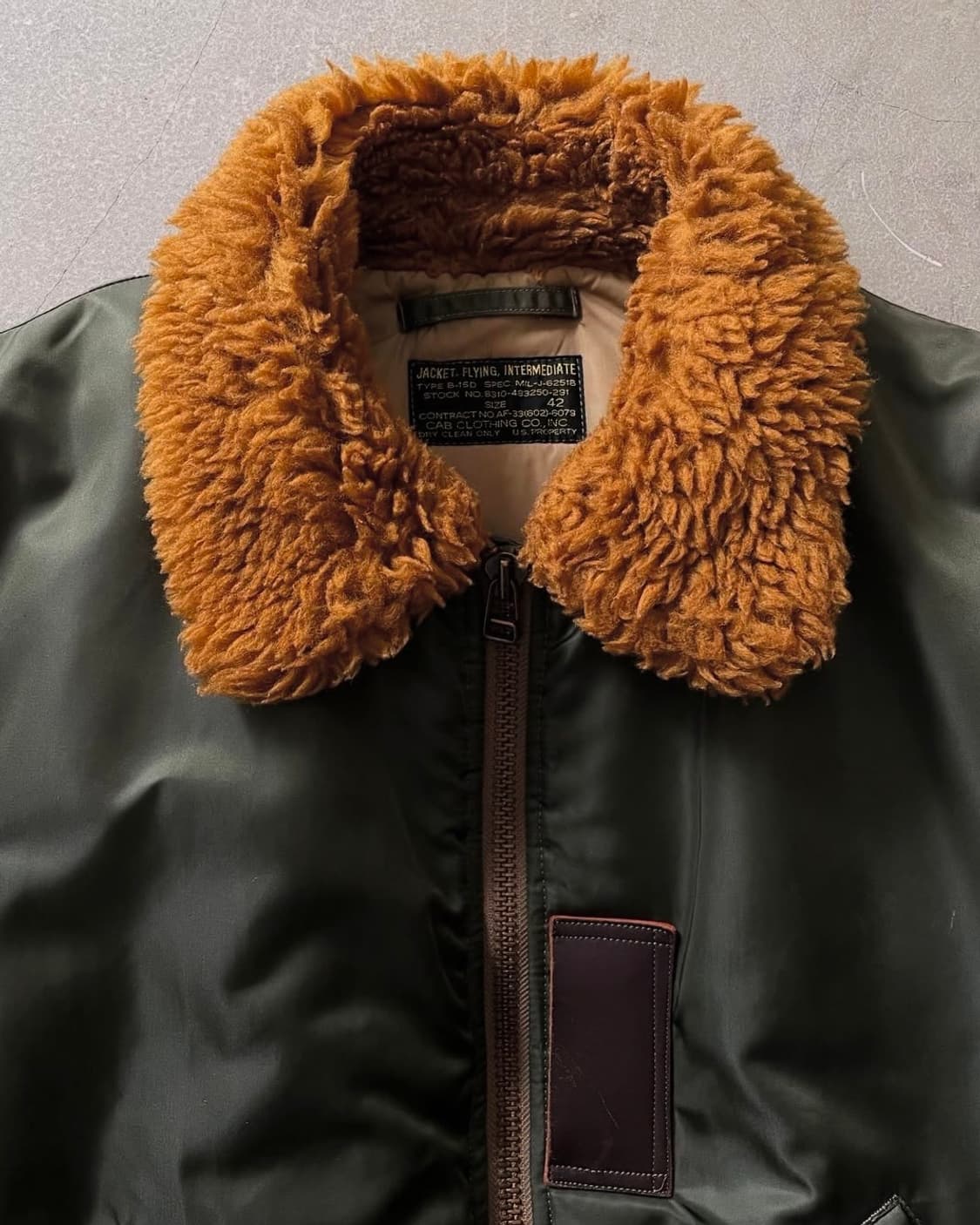 ジャケット・アウター CAB CLOTHING B-15D CAB CLOTHING Type B-15D Bomber Jacket | 후루츠패밀리