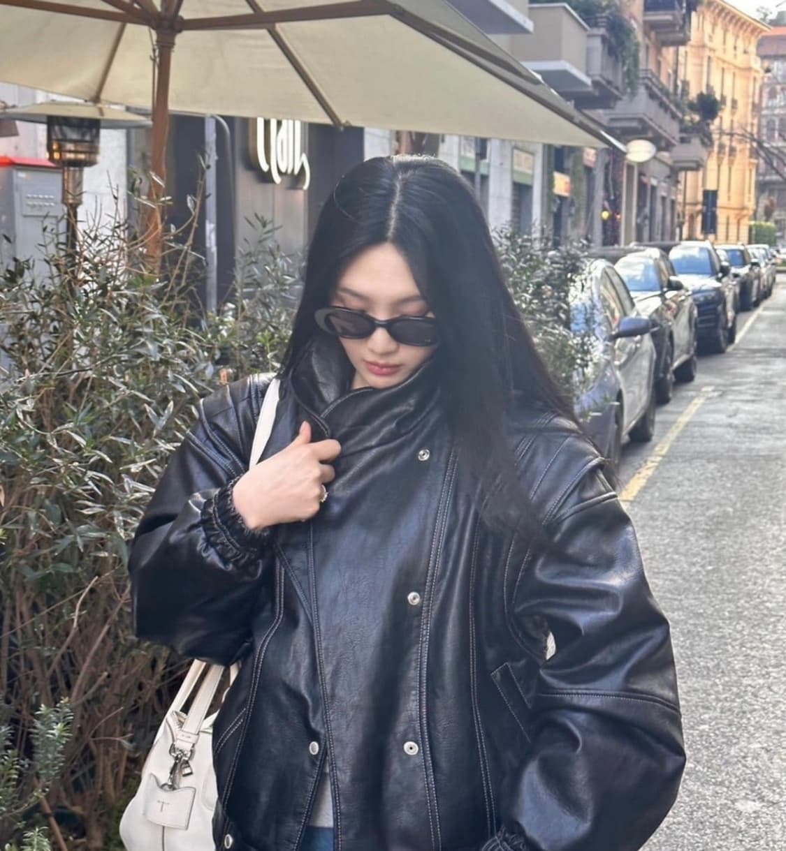 threetimes Kai leather jacket | 후루츠패밀리