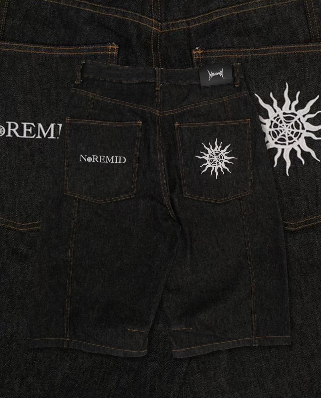 NOREMID RIGIT BAGGY JORTS – BLACK | 후루츠패밀리