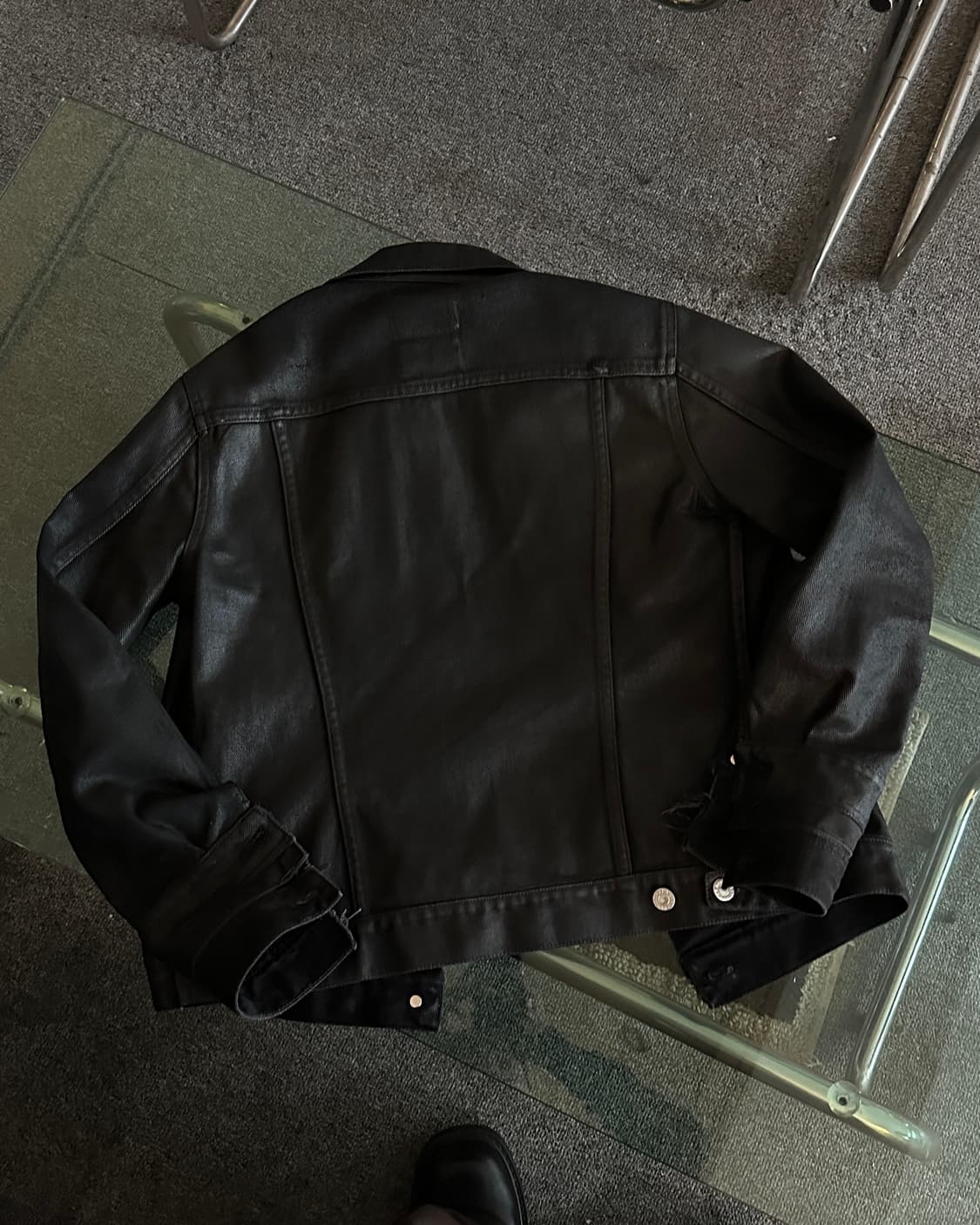 1999 Helmut Lang coated denim jacket | 후루츠패밀리