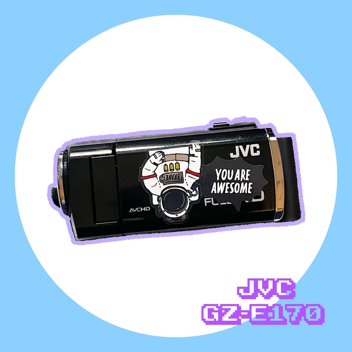 【M2074】 JVC Everio GZ-E170‐B ブラック Amazon | JVC Everio 8GB内蔵メモリー フルハイビジョンビデオ
