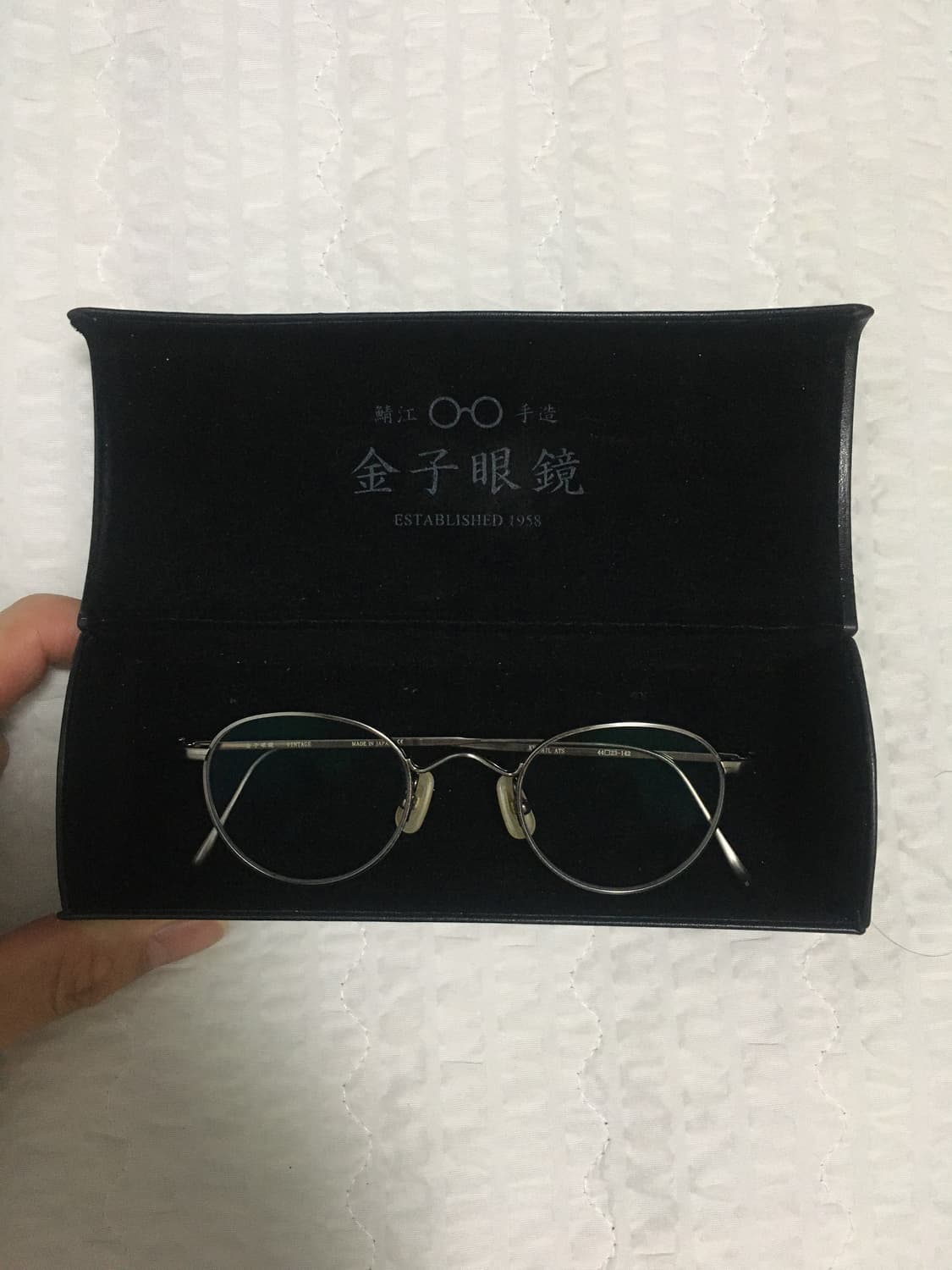 金子眼鏡 kv-47L ATS 極美品【定価39600円】金子眼鏡 kv-47L ATS [