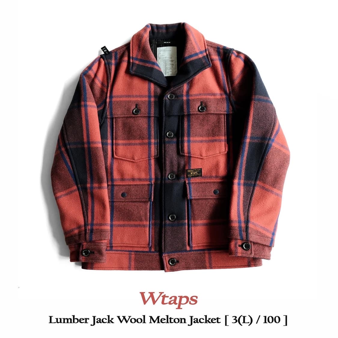 Wtaps lumberjack wool melton ジャケット wtaps LUMBERJACKJKT